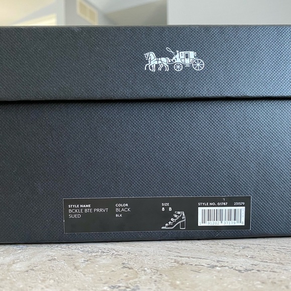 Coach Suede Buckle Booties Style No. G1787 - Picture 11 of 12